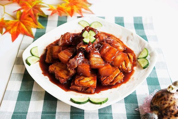 兰花豆干烧肉的做法图解9