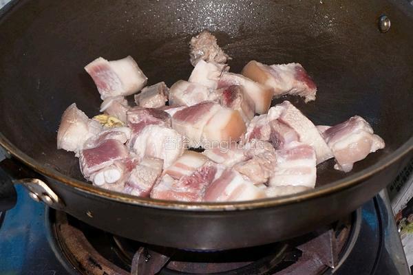 兰花豆干烧肉的做法图解3