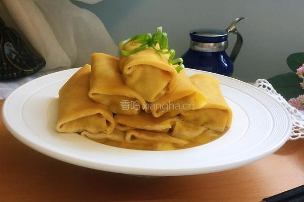 千张虾米肉卷的做法图解14