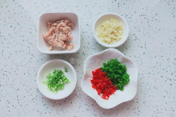 肉末蒸杏鲍菇的做法图解2