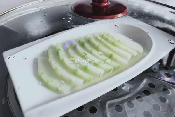 虾仁蒸冬瓜的做法图解4