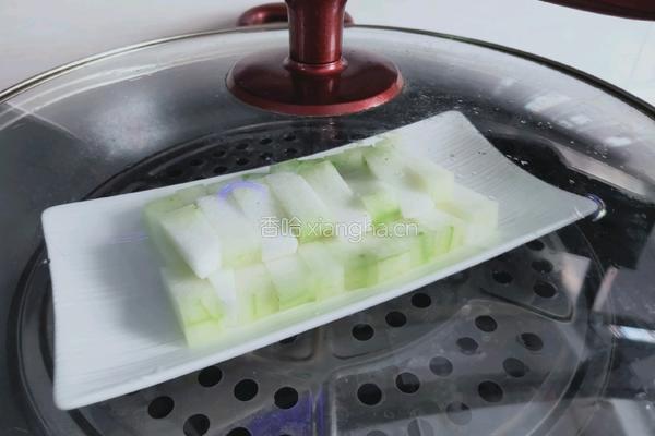 午餐肉蒸冬瓜的做法图解4