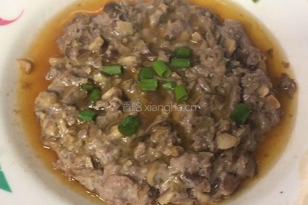 香菇蒸肉饼的做法图解5