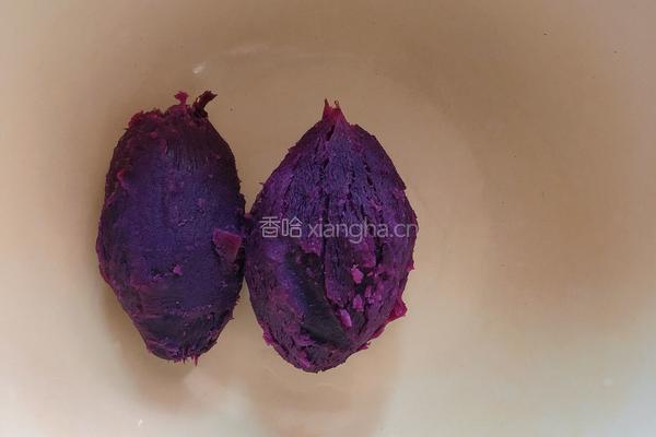 玫瑰花酿紫薯豆包（高压锅版）的做法图解1