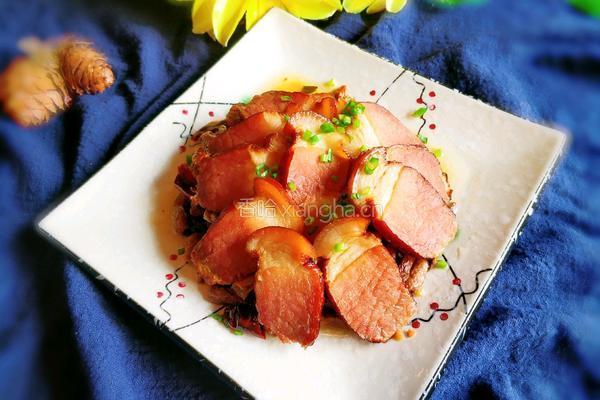 干豆角蒸腊肉