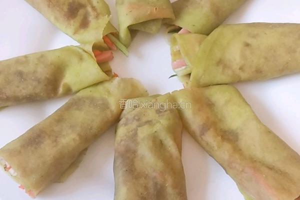 菠菜汁春饼的做法图解17