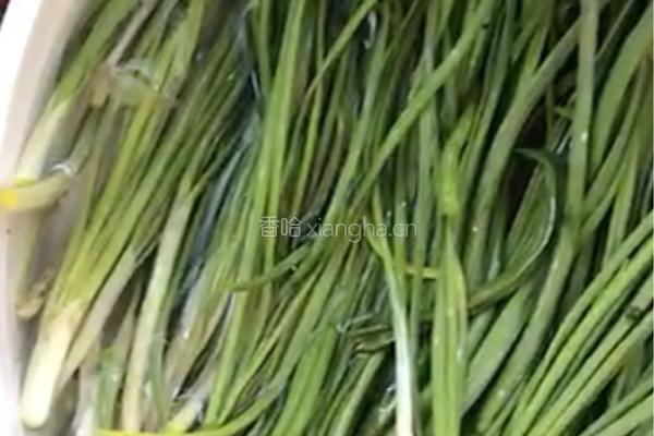 野葱焖肉的做法图解1