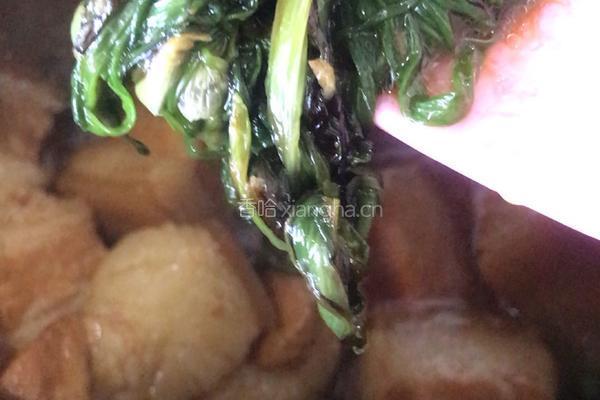 野葱焖肉的做法图解9