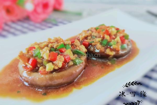 肉末蒸香菇的做法图解1