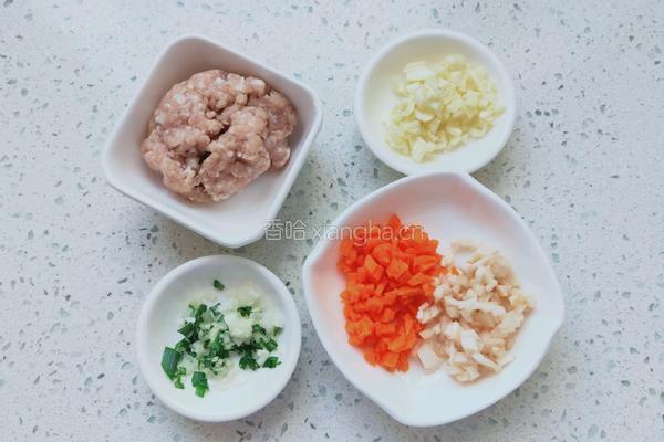 香菇酿肉的做法图解3