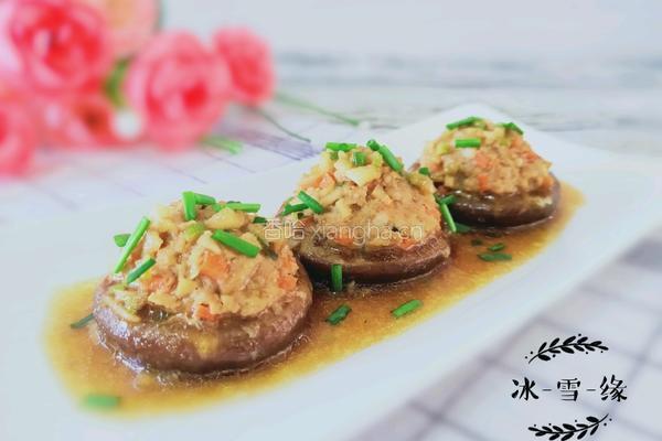 香菇酿肉的做法图解8