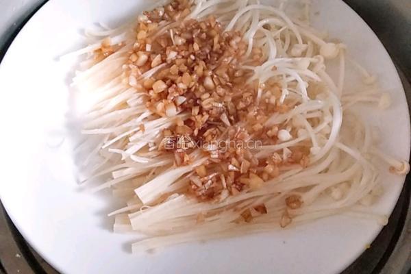 蒜蓉蒸金针菇的做法图解9