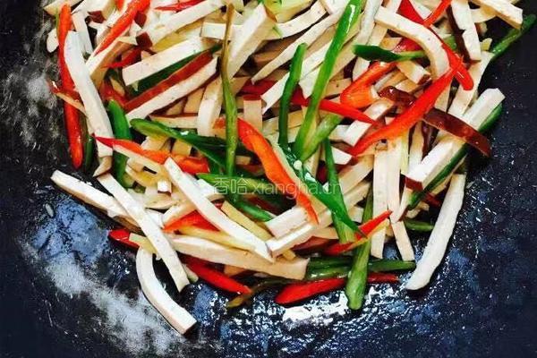 小炒豆干的做法图解7