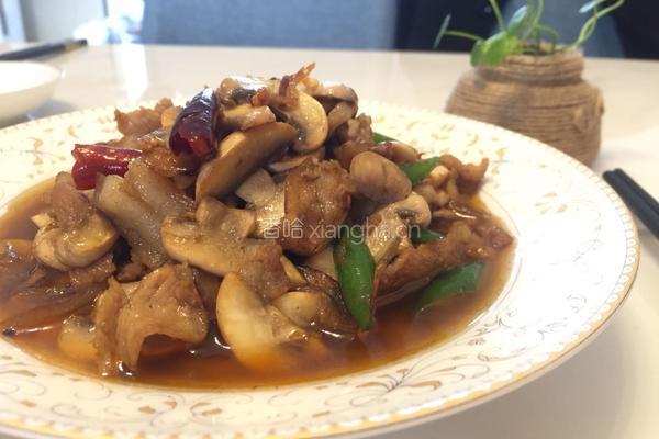 口蘑炒肉