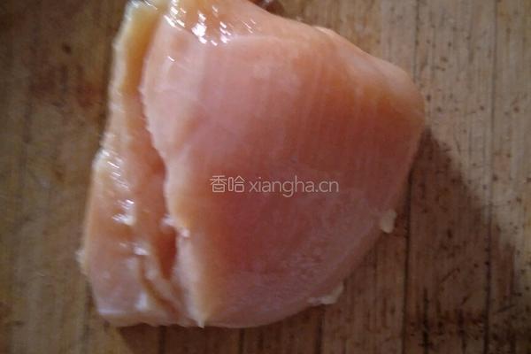蒸鸡胸肉藕夹的做法图解3