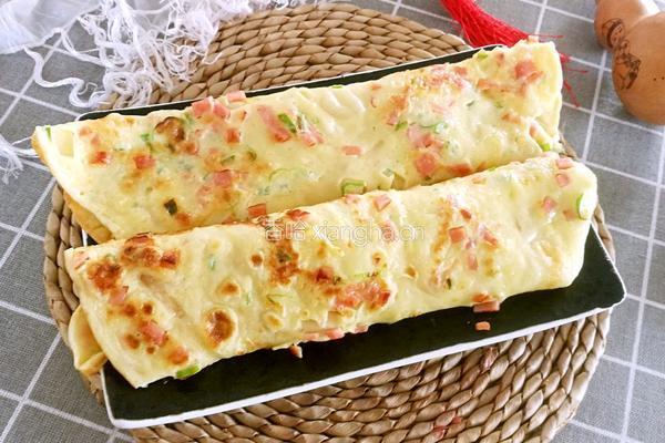 火腿鸡蛋饼的做法图解9