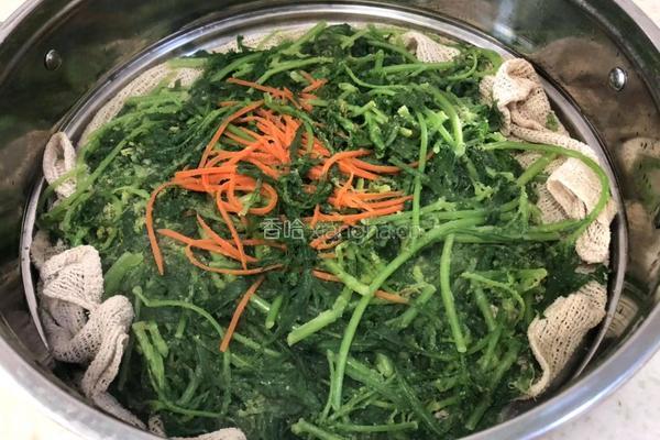 粉蒸山野菜的做法图解12