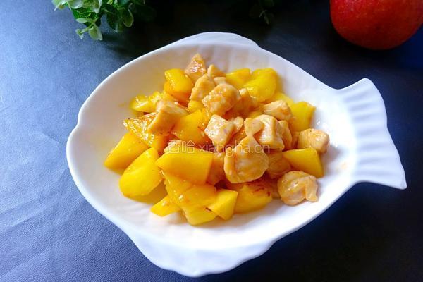 菠萝炒鸡胸肉的做法图解14