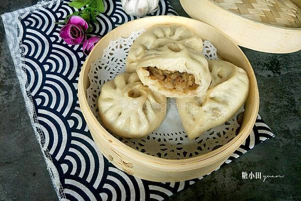 白菜蒸包的做法图解14