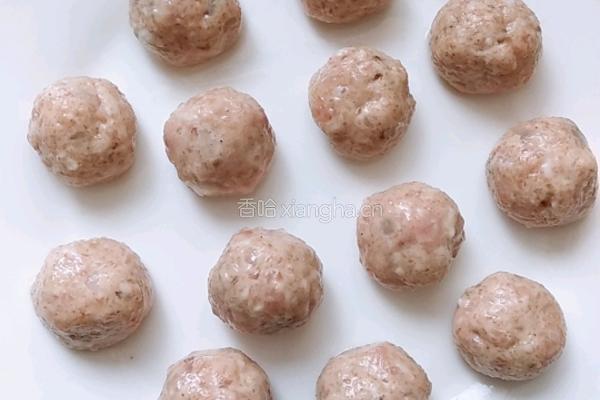 鲜虾猪肉丸的做法图解8