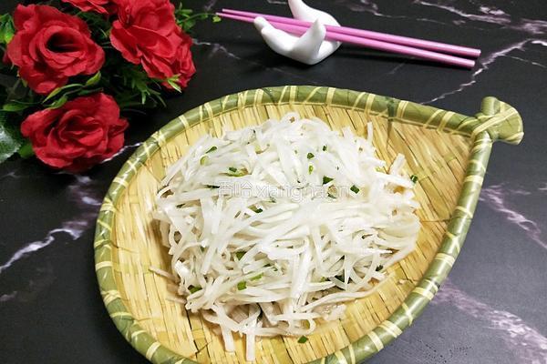 小葱拌萝卜丝的做法图解5