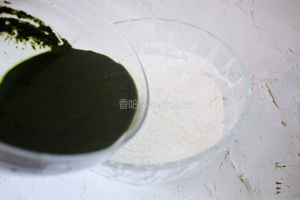 网红肉松青团的做法图解10