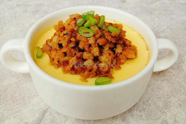 肉沫蛋羹的做法图解6