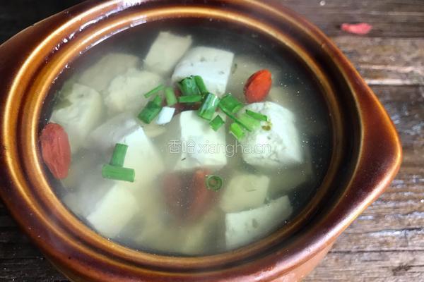 艾叶豆腐汤的做法图解9