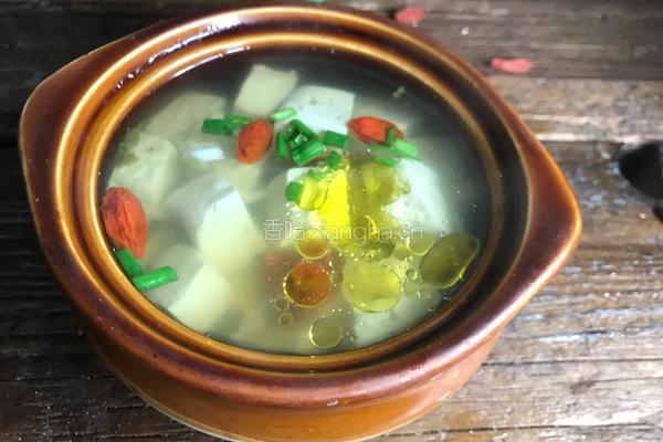 艾叶豆腐汤的做法图解10