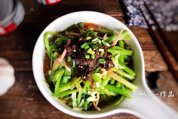 香菇酱菠菜根的做法图解9