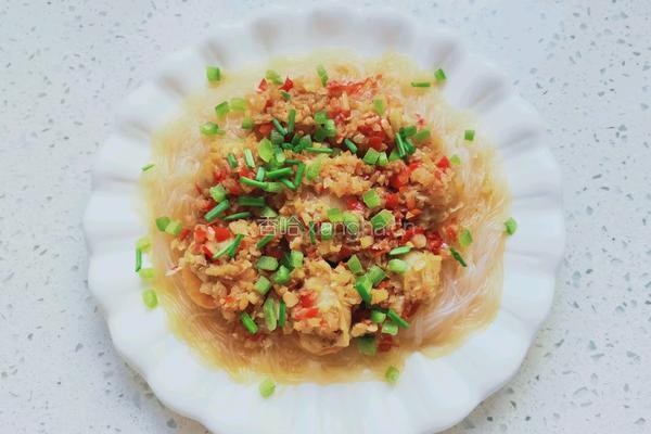 蒜蓉粉丝蒸扇贝肉的做法图解8