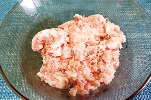 香菇酿肉的做法图解2
