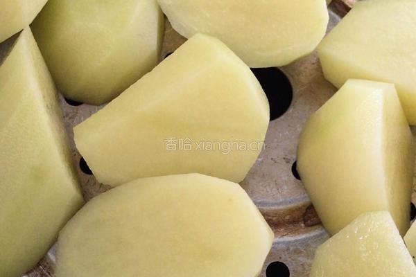 秋葵土豆泥的做法图解2