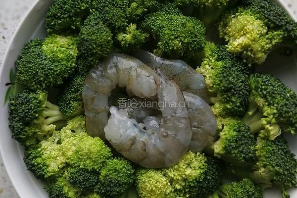 西兰花蒸虾仁的做法图解5