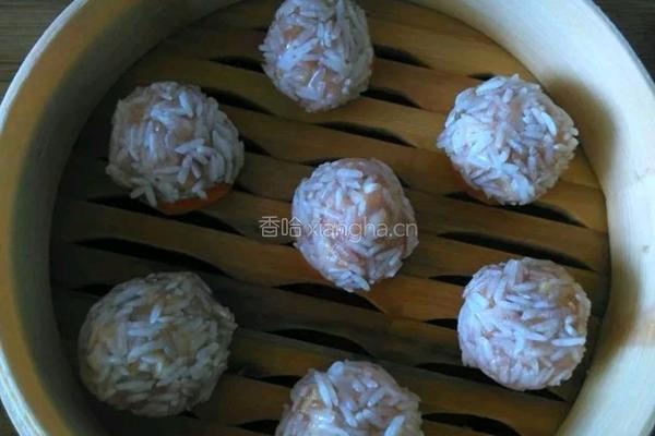香米珍珠丸子的做法图解8