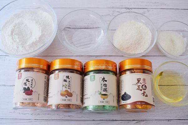 椰蓉芝麻糯米糍的做法图解1