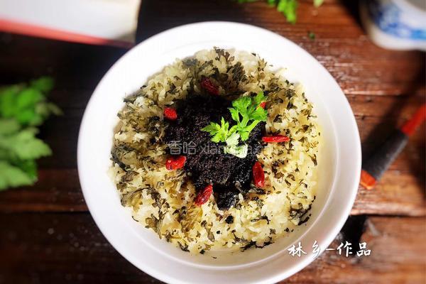 艾叶蒸糯米饭的做法图解11