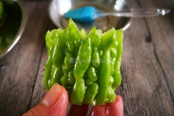 ＃蒸菜＃黄金玉米苦瓜酿的做法图解4