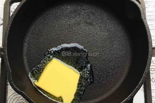 黄油煎松茸的做法图解5