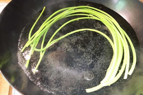 蒜苔酿肉的做法图解5