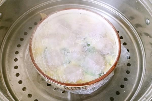 菠菜虾仁蒸蛋羹的做法图解10