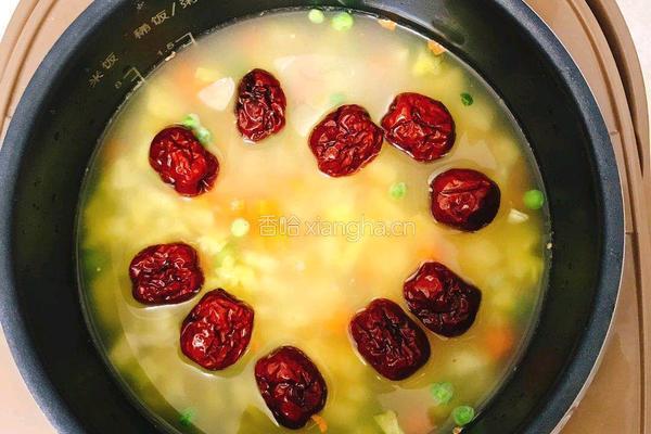 黑米红枣菠萝蒸饭的做法图解7
