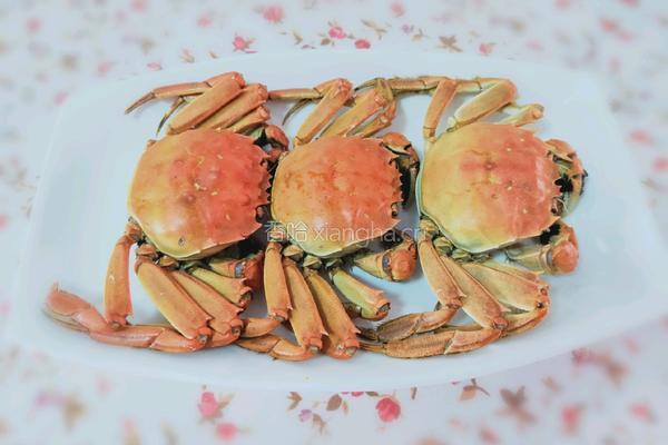 清蒸河蟹的做法图解8