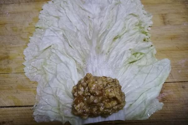 蒸白菜卷的做法图解7