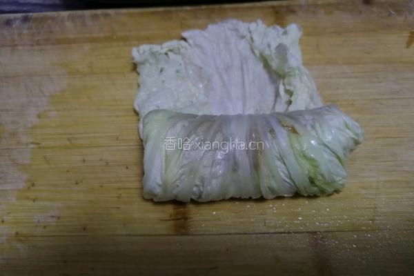 蒸白菜卷的做法图解8