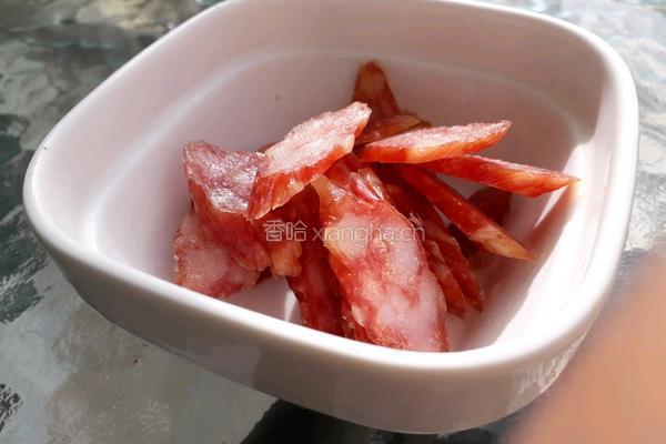 腊肠蒸豆皮的做法图解3