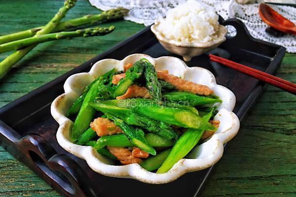 里脊肉炒芦笋的做法图解13