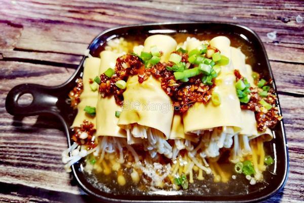 金针菇豆腐卷的做法图解18