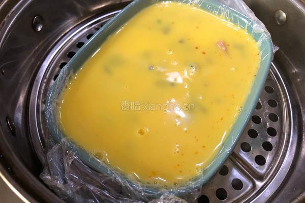 五彩蒸蛋的做法图解9