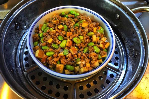 毛豆肉末蒸豆腐的做法图解14